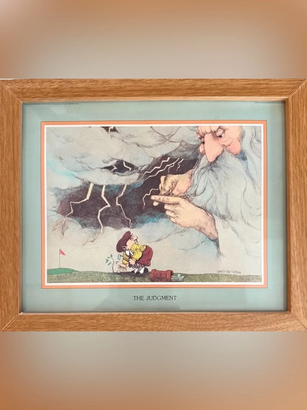 Vintage Gary Patterson Golf Framed Print Set - Long Shot Over Water & More